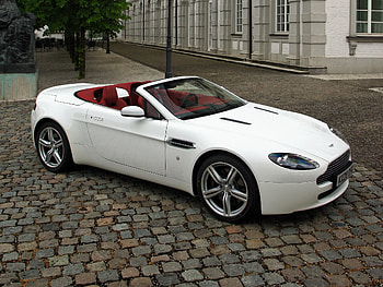 Aston Martin, Cars, Side View, Style, Cabriolet, 2008, Street, V8, Vantage HD wallpaper