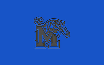 Memphis Tigers, American football, Blue background, NCAA emblem HD wallpaper