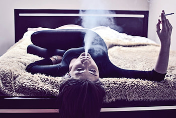Unspoken, model, smoke, face, beautiful, girl, pretty face, lovely, beauty HD wallpaper