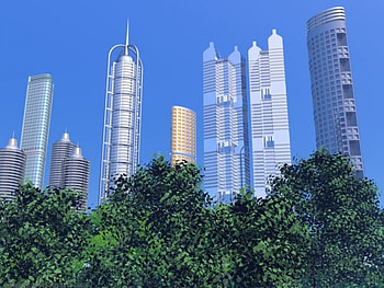 Digital City , fantasy, 3d HD wallpaper
