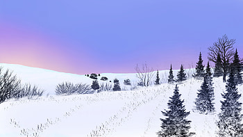 Winter Mountains, winter, nature, mountains HD wallpaper