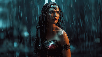 Wonder Woman Invincible Might, wonder-woman, superheroes, artwork, art, artist, digital-art HD wallpaper