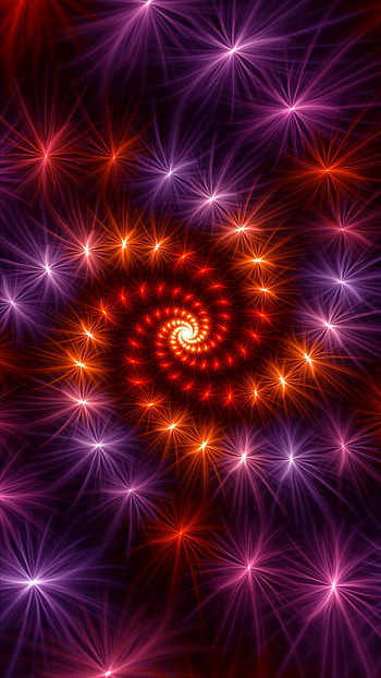 Abstract, Shine, Brilliance, Fractal, Rotation, Spiral HD phone wallpaper
