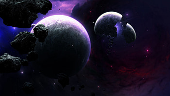 Planets, Universe, Flash, Shards, Smithereens, Asteroids HD wallpaper