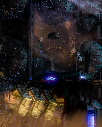Art, Building, Miscellanea, Miscellaneous, Cyberpunk, Futurism, Construction, Sci-Fi HD phone wallpaper