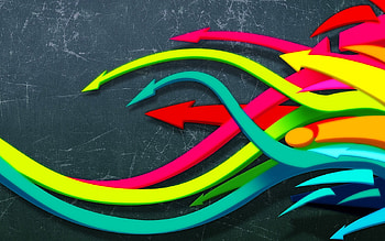 coloures, abstract, fantasy, graffiti, entertainment, cool HD wallpaper