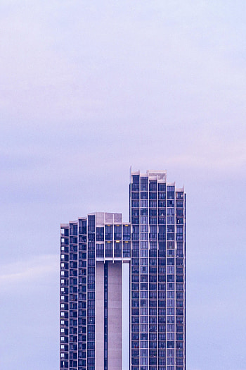 Sky, Architecture, Building, Minimalism, Facade HD phone wallpaper