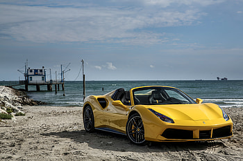 Ferrari, Cars, Side View, Spider, 488 HD wallpaper