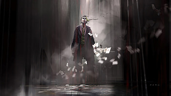 Joker Card Fly Away, joker, superheroes, artwork, artist HD wallpaper