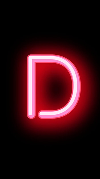 D Letter, Pink, Led Light HD phone wallpaper