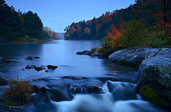 Blue River, blue, river, beautiful HD wallpaper