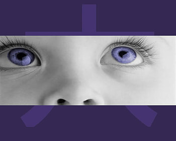 Purple, sweet, baby, eyes, looking HD wallpaper