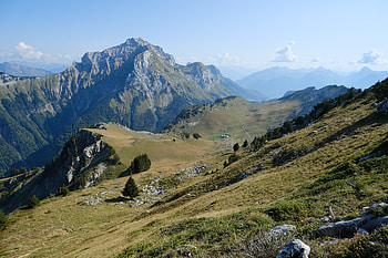Landscape, Nature, Mountains, View From Above, Greens, Meadow HD wallpaper