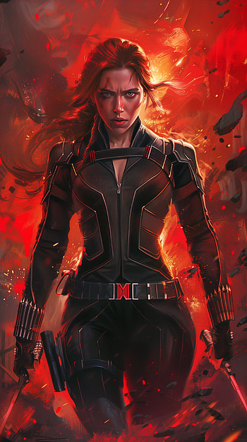 Black Widow Dynamic Fan Art, Black Widow, fan art HD phone wallpaper