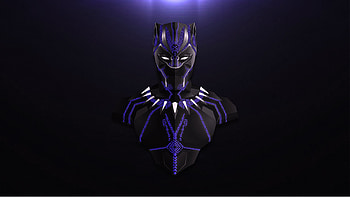Black panther, avengers: infinity war, minimal, fan artwork HD wallpaper