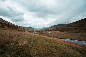 Landscape, Nature, Grass, Road, Hills HD wallpaper