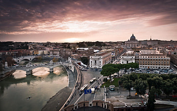 Cities, Architecture, Italy, City, Building, Evening, Panorama, Rome HD wallpaper