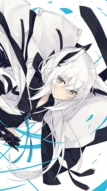 cape, white hair, nekomimi, Anime, Original HD phone wallpaper