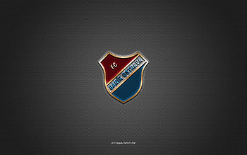 FC Banik Ostrava, Czech football club, blue logo, white carbon fiber background, Czech First League, football, Ostrava, Czech Republic, FC Banik Ostrava logo HD wallpaper
