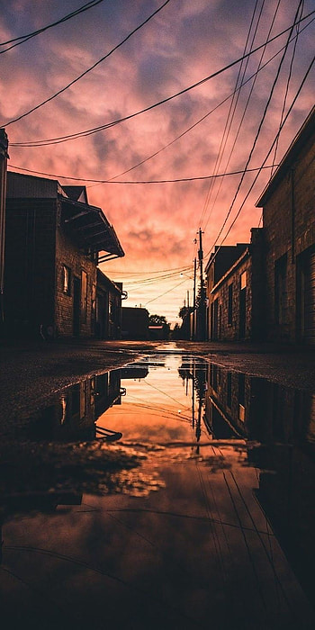 Rain, atmosphere, sky, city HD phone wallpaper