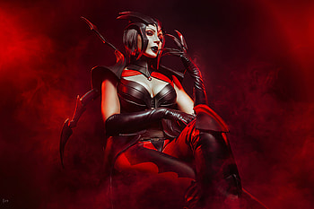 Elise League Of Legends Cosplay, league-of-legends, games, cosplay, behance HD wallpaper