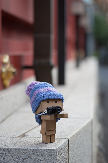Miscellanea, Miscellaneous, Blur, Smooth, Danbo, Cardboard Robot, grapher, Camera HD phone wallpaper