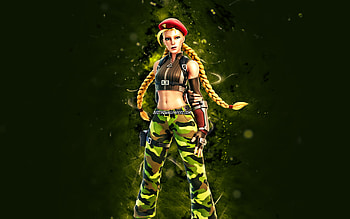 Tactical Cammy, , green neon lights, Fortnite Battle Royale, Fortnite characters, Tactical Cammy Skin, Fortnite, Tactical Cammy Fortnite HD wallpaper