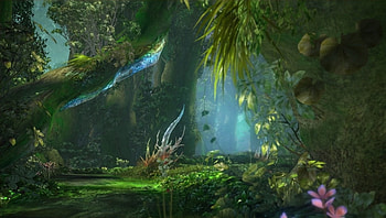 Anime Magical Forest, Scenery, Forest, Nature, Anime, Game HD wallpaper