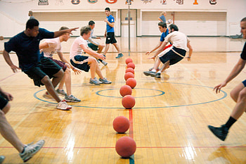 Intramural dodgeball tournament, Campus competition, Friendly rivalries, Student athletes HD wallpaper