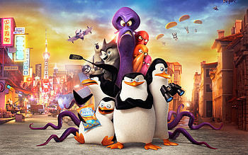 Penguins Of Madagascar Movie, madagascar, movie, cartoons, penguins HD wallpaper