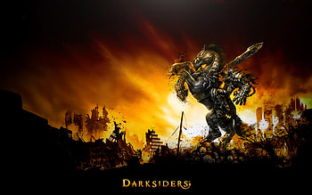 dark rider, horse, sword, rider, dusk HD wallpaper
