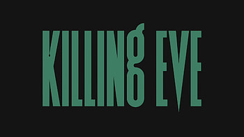 Villanelle in Killing Eve, BBC spy series, Contrasting typography, Black background HD wallpaper
