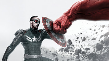 Captain America Vs Red Hulk Face Off In The Upcoming Marvel Movie, captain-america-brave-new-world, movies, 2025-movies, superheros, artwork, art, captain-america, artist, anthony-mackie, superheroes, red-hulk HD wallpaper
