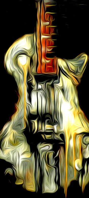 oil painting, music, guitar HD phone wallpaper