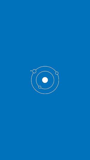 Minimal Galaxy, sky, new, mini, new , planet, circles, minimalism, blue, design, one colour, circle HD phone wallpaper