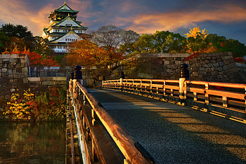 Osaka Castle, , Background HD wallpaper