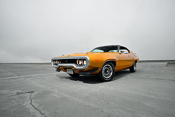 Cars, Front View, Plymouth, 1971, Road Runner HD wallpaper