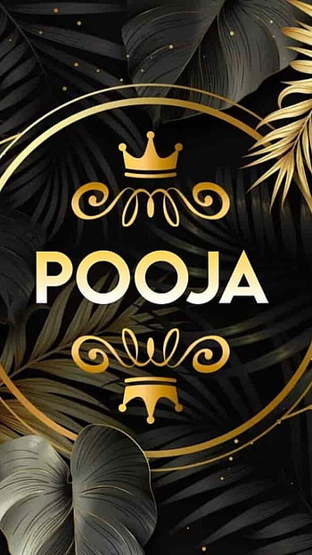 P Name, Pooja, Nature Background, dark theme HD phone wallpaper