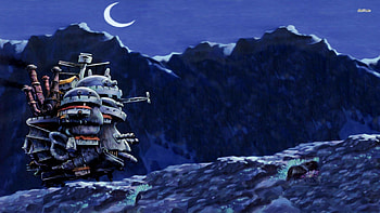 Howl's Moving Castle - Studio Ghibli HD wallpaper