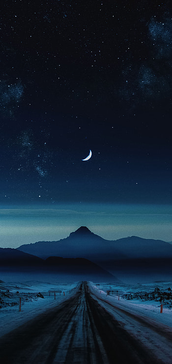 Night, atmosphere, sky HD phone wallpaper