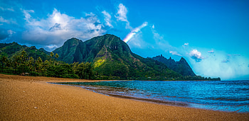 Beach, Mountains, Rocks, Sea, Shore HD wallpaper