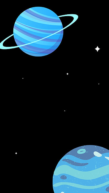 Blue Themed Space, amoled HD phone wallpaper