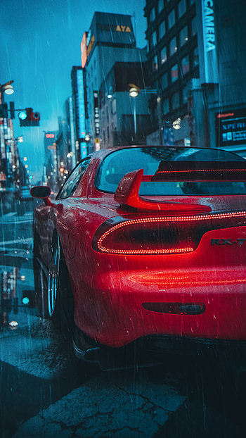 Rain, Mazda RX HD phone wallpaper