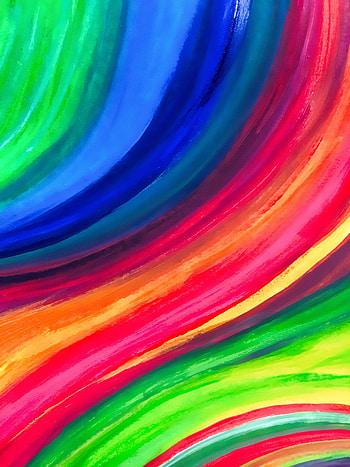 Iridescent, colorful, stripes, lines HD phone wallpaper