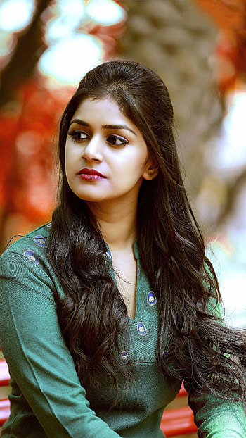 Sanjana anand, kannada devotional, beautiful HD phone wallpaper