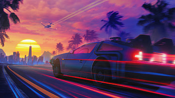 Delorean The Synthwave Fever, delorean, retrowave, synthwave, artist, artwork, digital-art, deviantart HD wallpaper