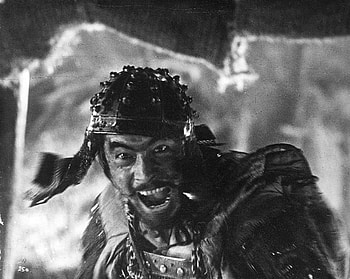 Monochromatic film stills, Toshiro Mifune, Seven Samurai, Powerful ry HD wallpaper