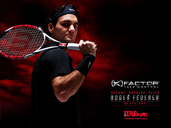 Roger Federer, tennis player, the best ever, raquect, male, handsome HD wallpaper