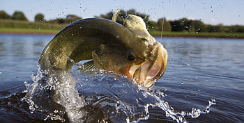 Largemouth Bass, Fishing joy, Jumping fish, Nature's beauty HD wallpaper