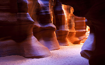Sandstone Cavern in Antelope Canyon, Rocks, Sandstone, Canyons, Caves, Nature, Caverns HD wallpaper
